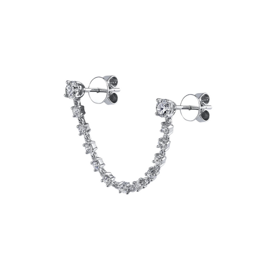 Diamond Jump Rope Tennis Earrings – Henri Noël