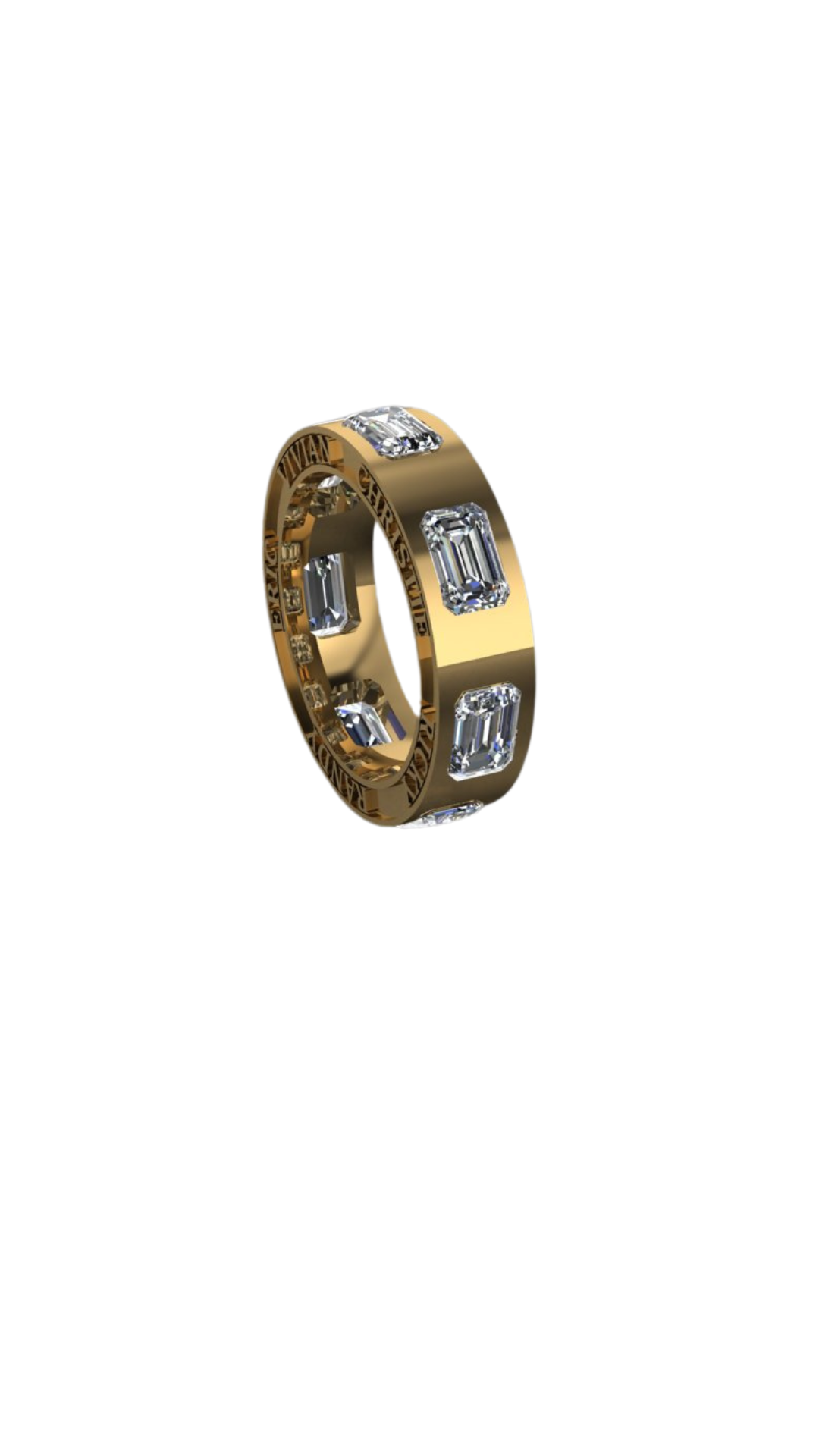 Diamond Name Eternity Band – Henri Noël