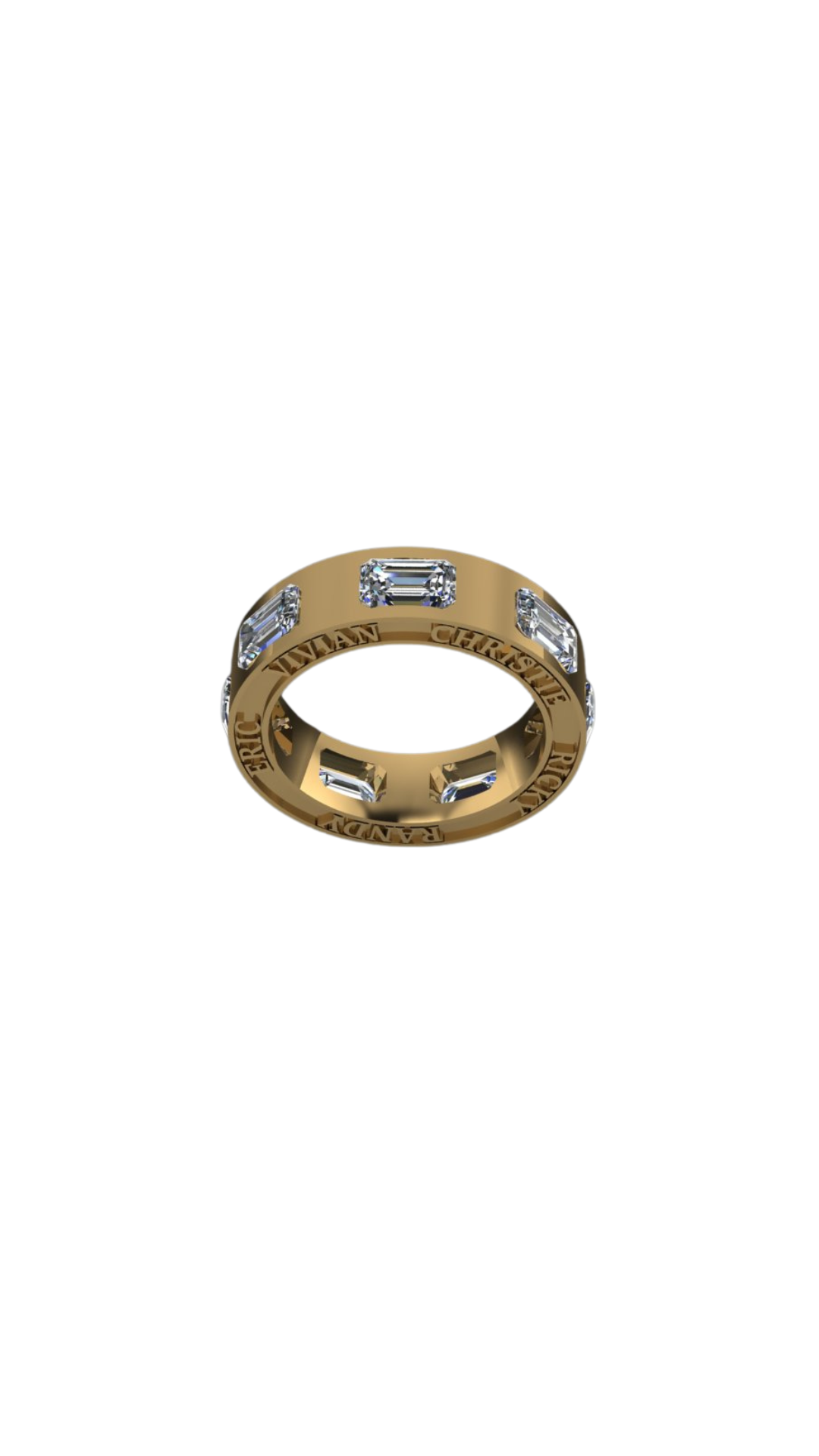 Diamond Name Eternity Band – Henri Noël