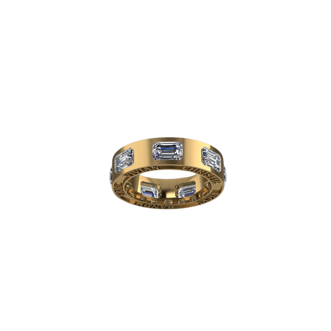 Diamond Name Eternity Band – Henri Noël
