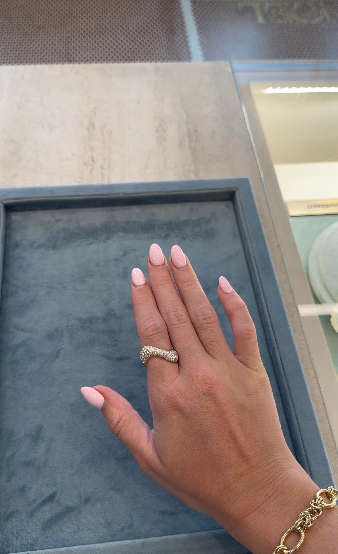 Diamond Pavé Wave Ring – Henri Noël