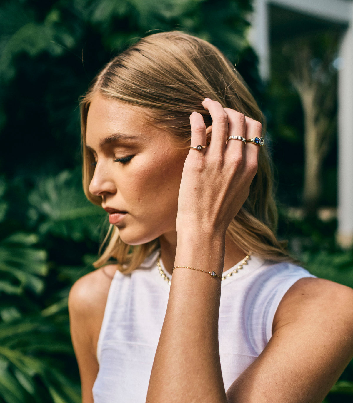 Diamond Petite Scalloped Pinky Ring – Henri Noël