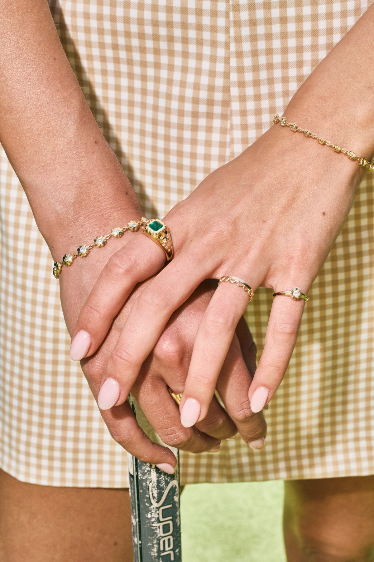 Diamond Petite Scalloped Pinky Ring – Henri Noël