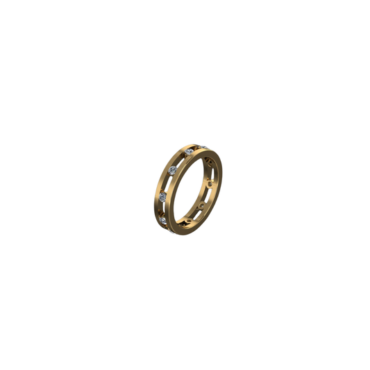 Diamond Row Stacking Ring – Henri Noël