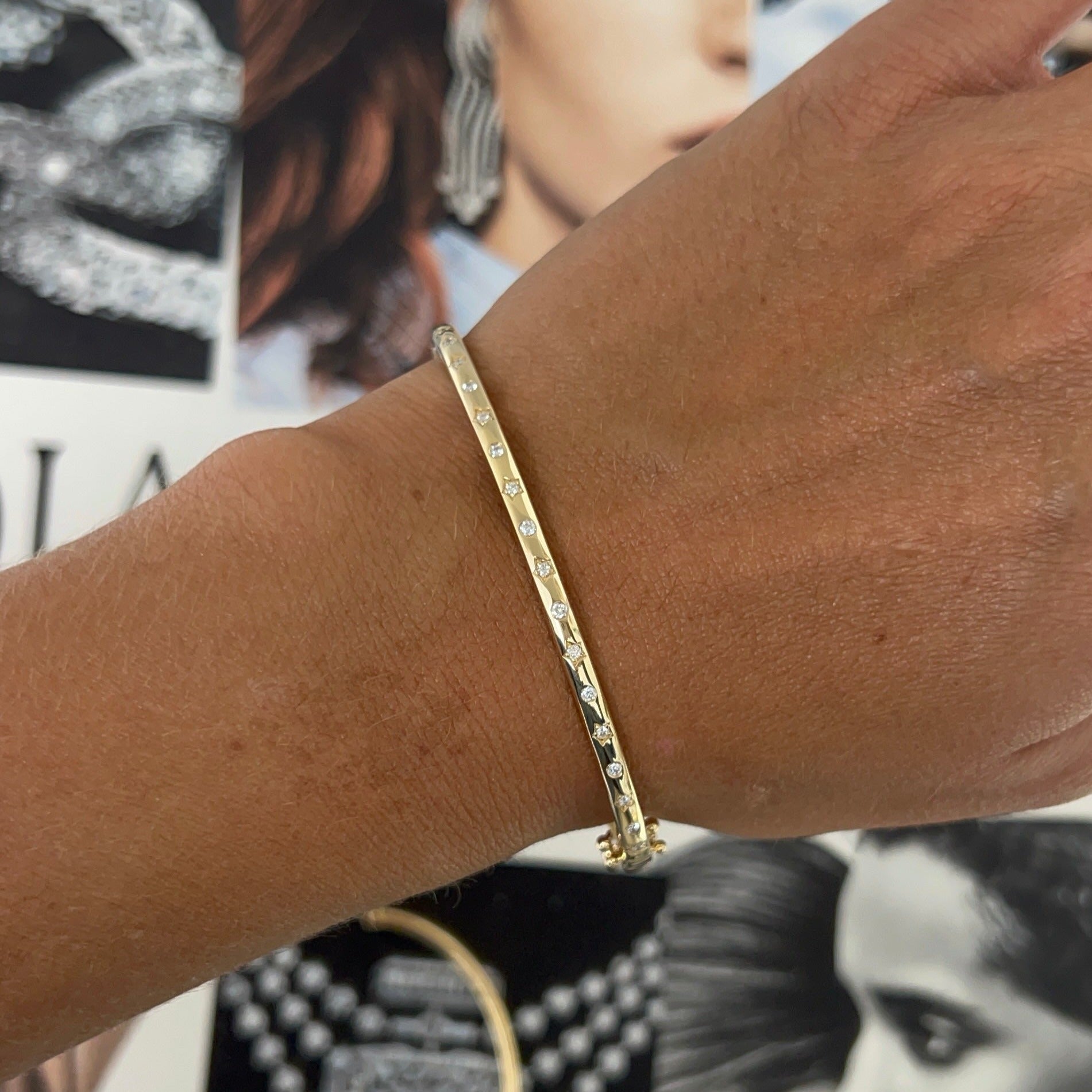 Diamond Star Bangle – Henri Noël