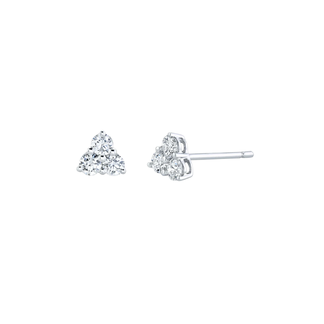Diamond Triangle Studs – Henri Noël