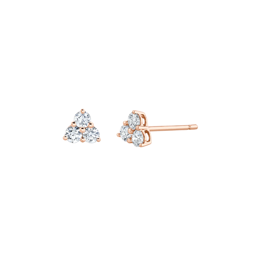 Diamond Triangle Studs – Henri Noël