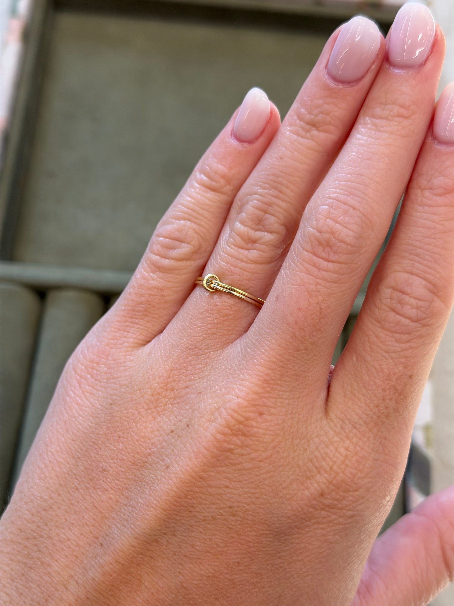 Double Band Knot pinky Ring
