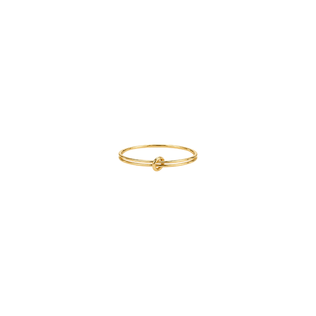 Double Band Knot pinky Ring