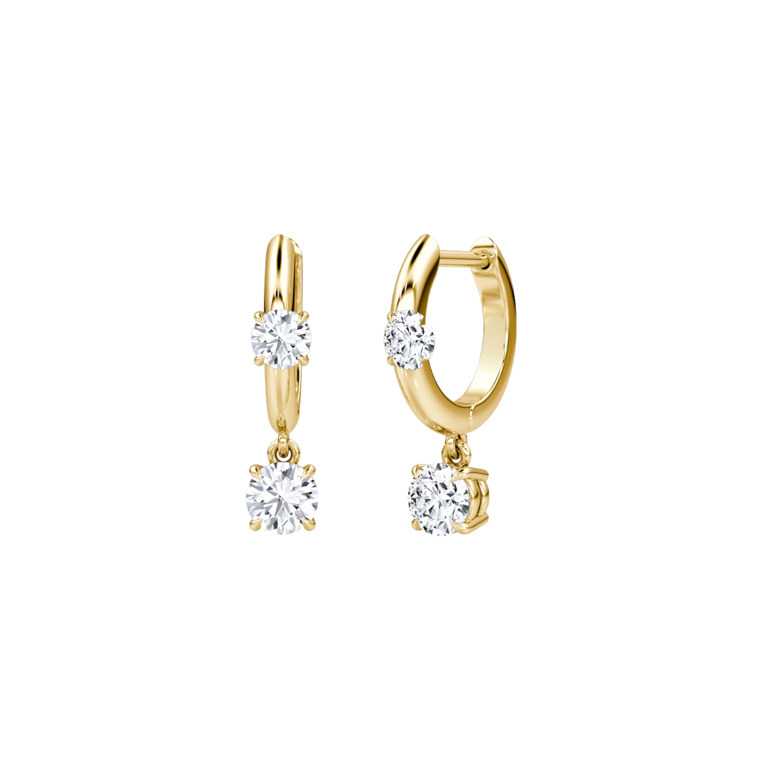 Double Diamond Drops Huggies – Henri Noël
