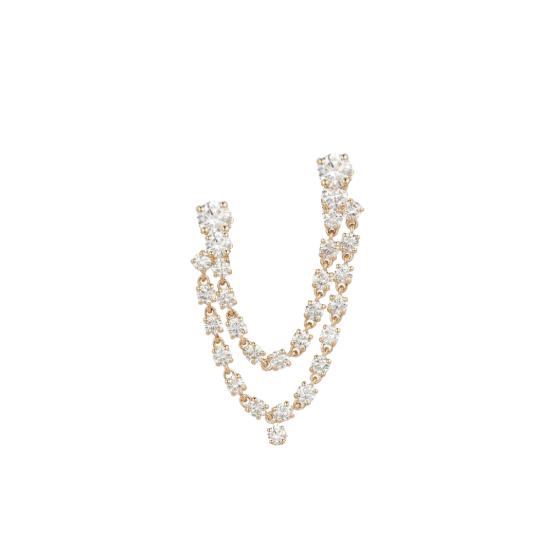 Double Diamond Jump Rope Earring – Henri Noël