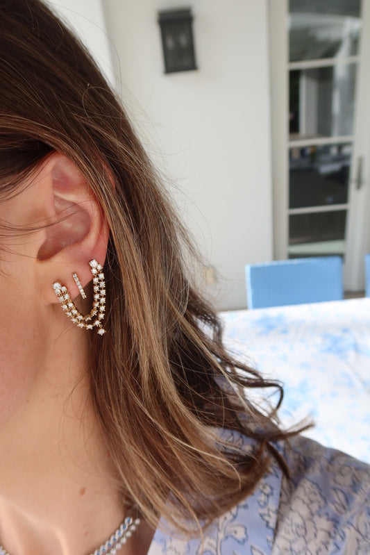 Double Diamond Jump Rope Earring – Henri Noël