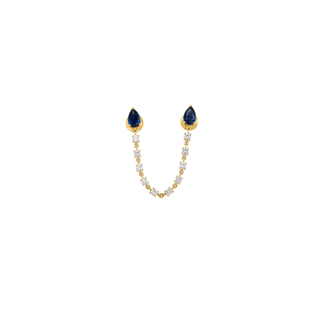 Double the Blue Jump Rope Earring – Henri Noël