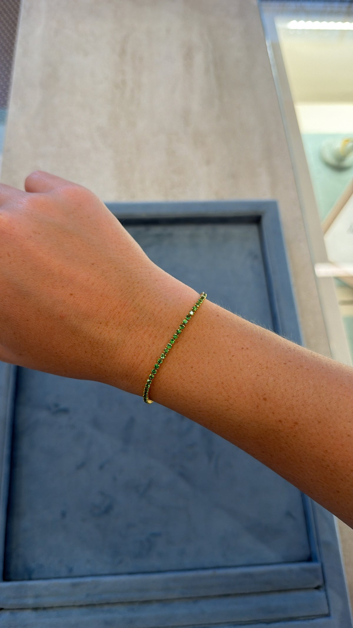 Green Tsavorite Tennis Bracelet