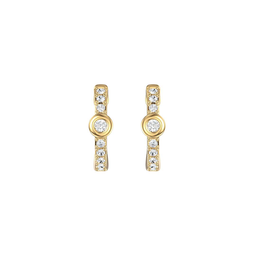 Small Diamond Huggies