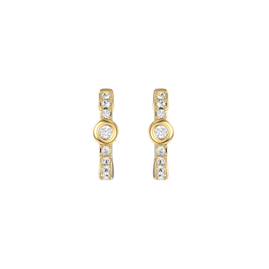 Small Diamond Huggies