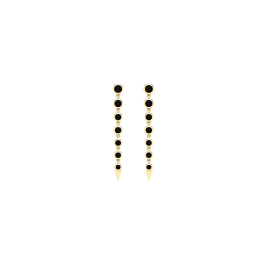 Black Diamond Drop Earrings