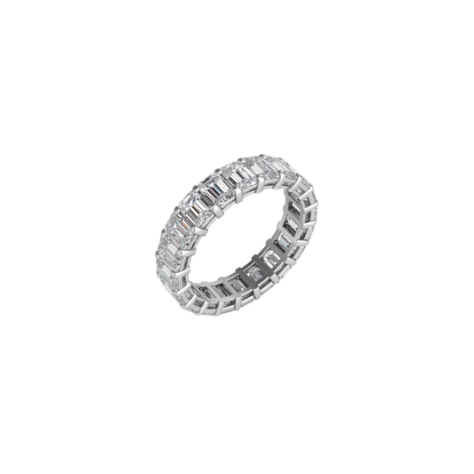 Emerald-Cut Diamond Eternity Band – Henri Noël