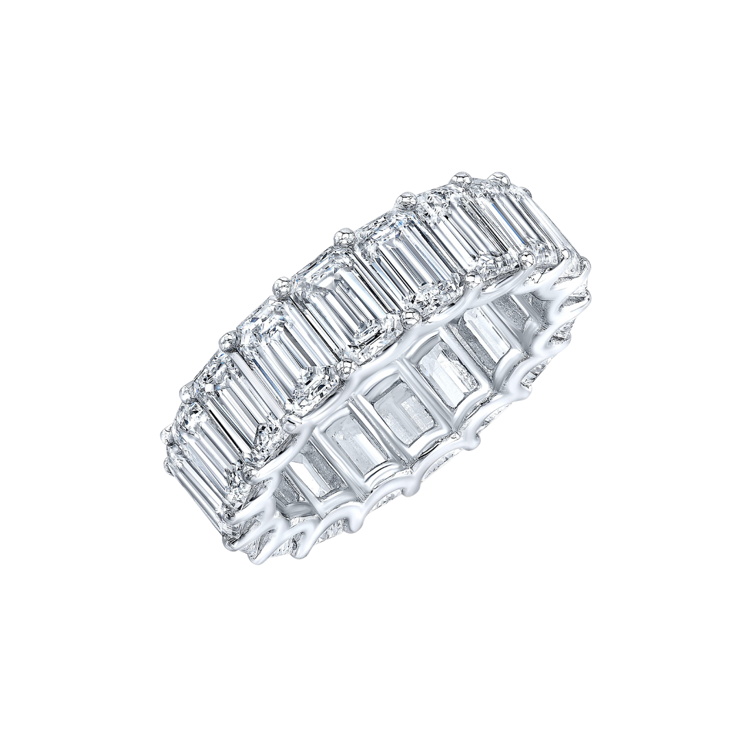 Emerald-Cut Diamond Eternity Band – Henri Noël