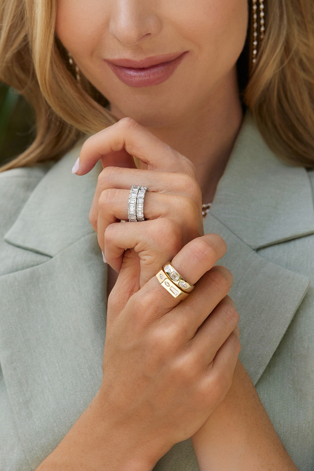 Emerald-Cut Diamond Eternity Band – Henri Noël