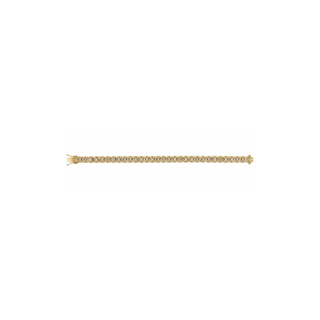 Emerald Cut Diamond Tennis Bracelet – Henri Noël