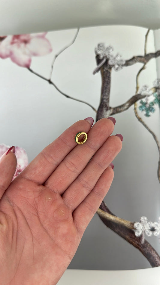 Emerald Barrel Charm – Henri Noël