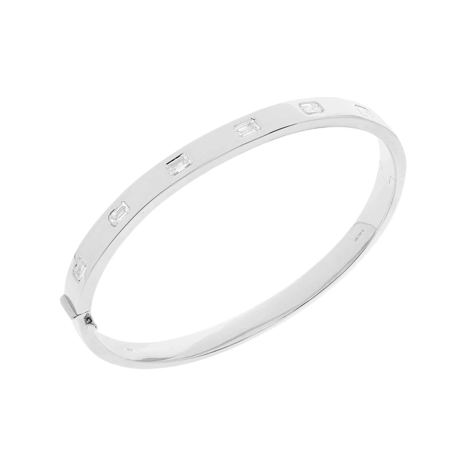Emerald Cut Diamond Bangle – Henri Noël