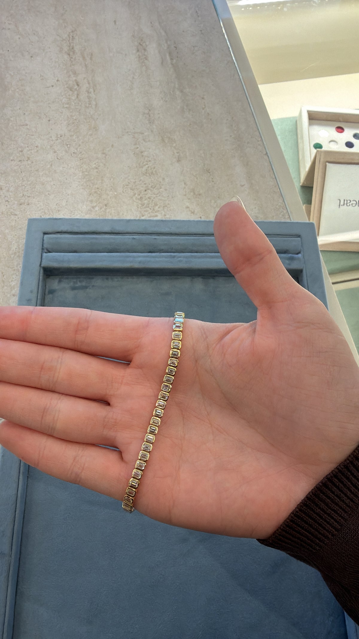 Emerald Cut Diamond Tennis Bracelet – Henri Noël