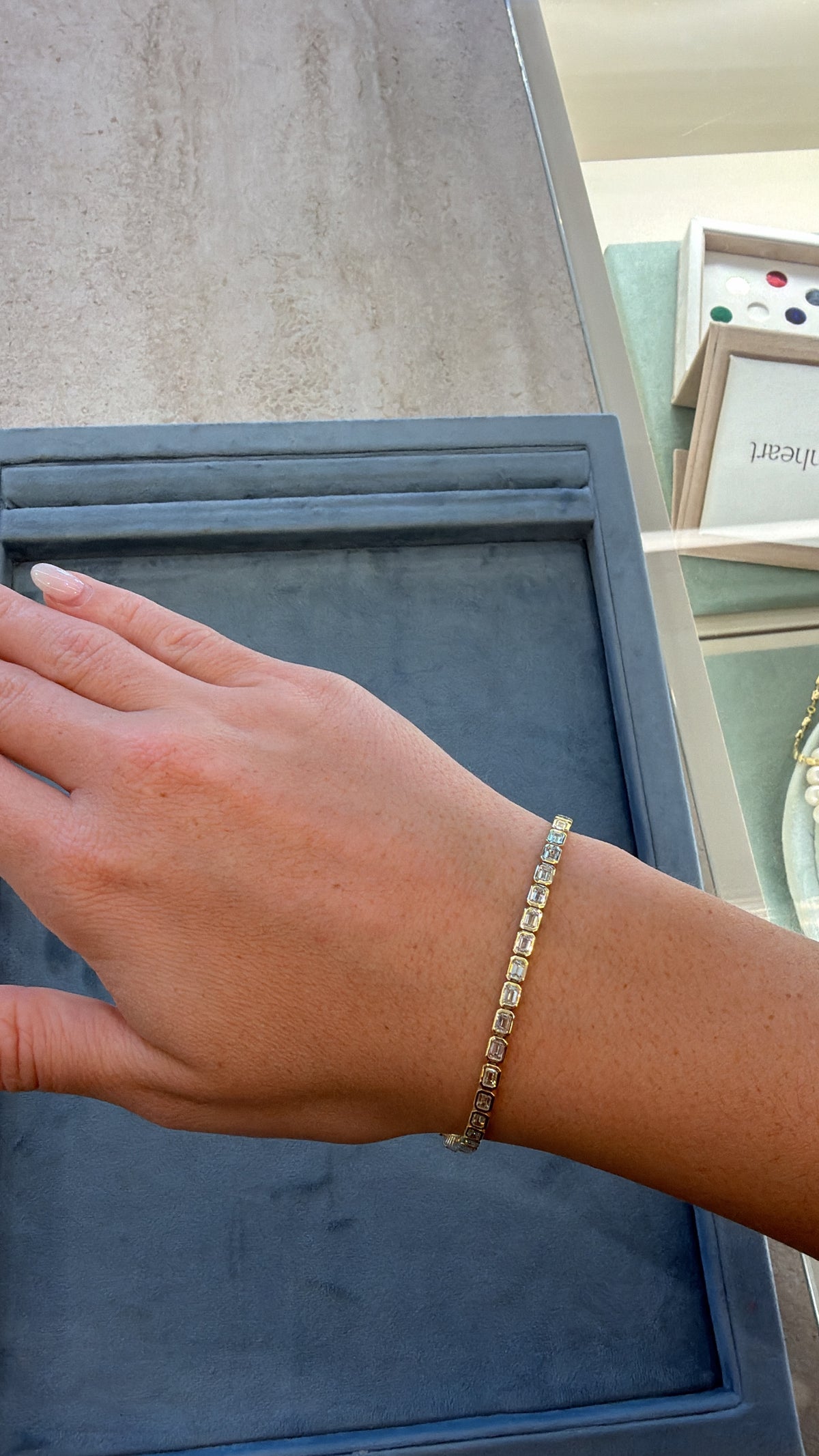 Emerald Cut Diamond Tennis Bracelet – Henri Noël
