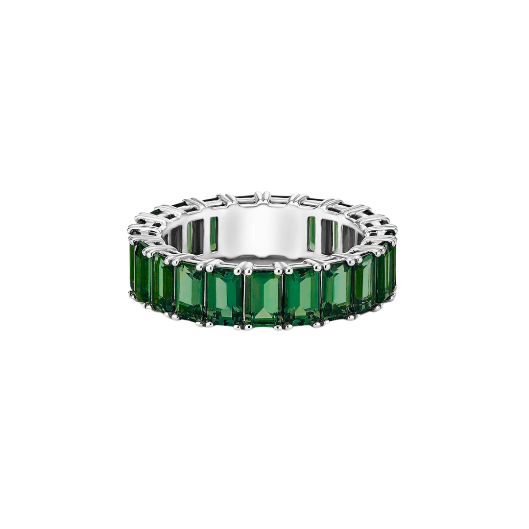 Emerald Cut Gemstone Eternity Band – Henri Noël