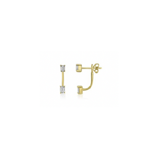 Emerald Diamond Jacket Earrings – Henri Noël