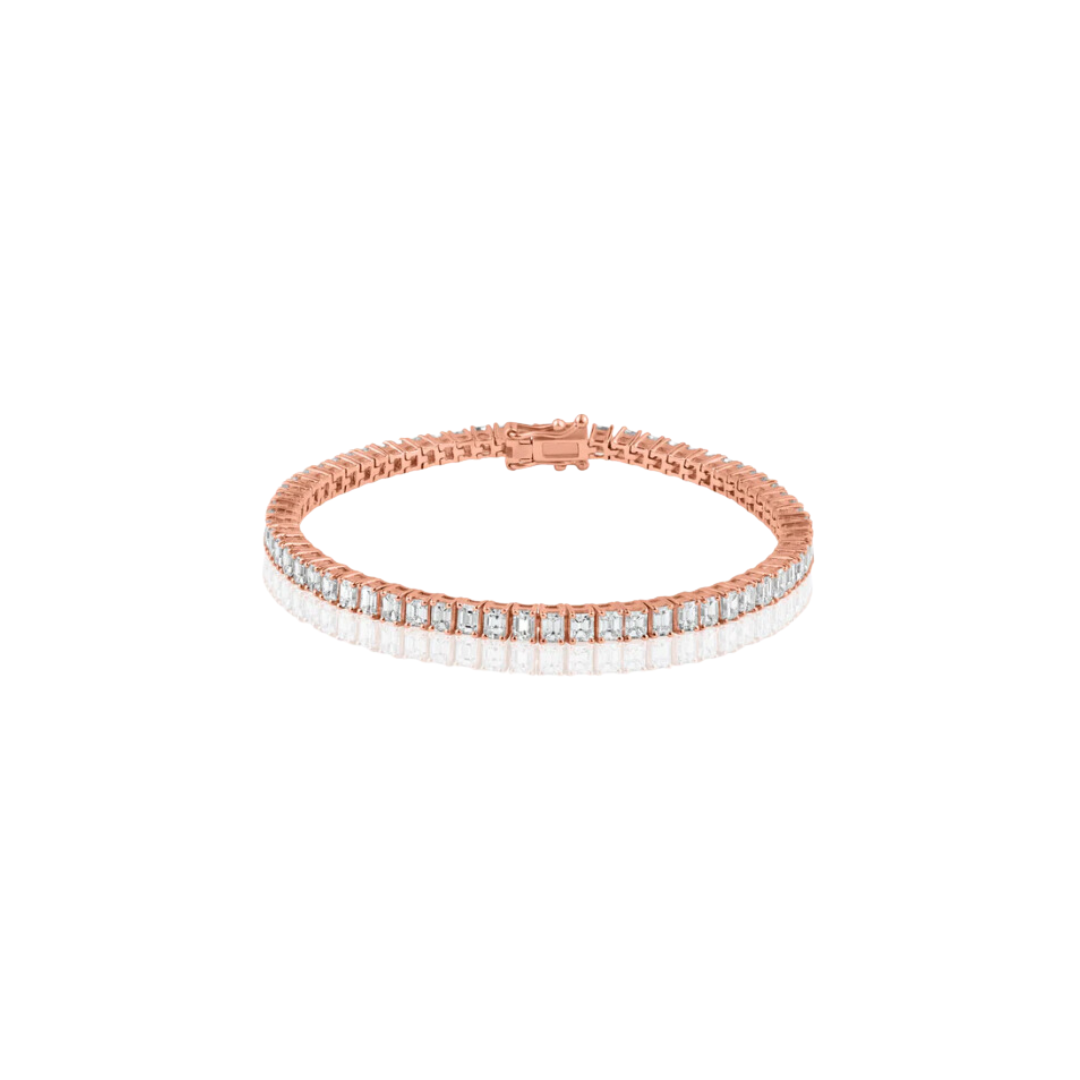 Emerald Diamond Tennis Bracelet – Henri Noël