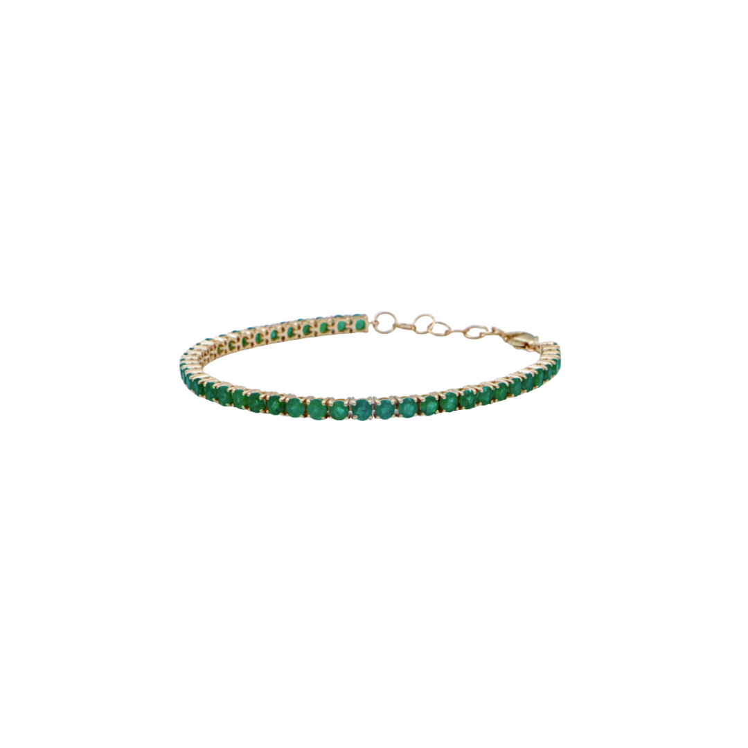 Emerald Gemstone Tennis Bracelet – Henri Noël