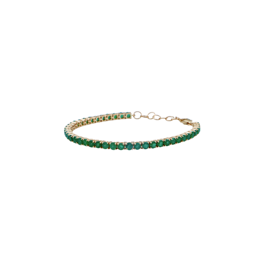Emerald Gemstone Tennis Bracelet – Henri Noël