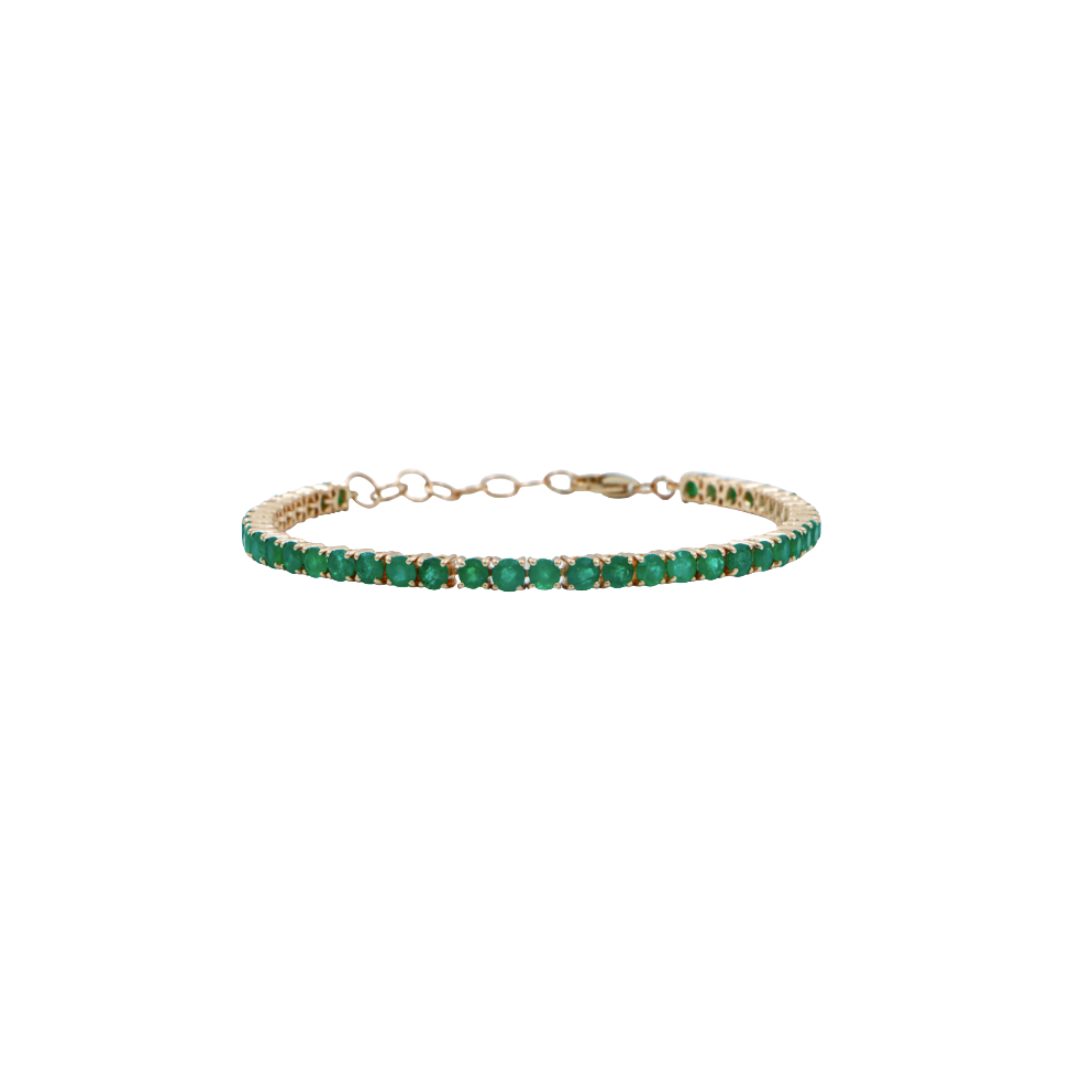 Emerald Gemstone Tennis Bracelet – Henri Noël