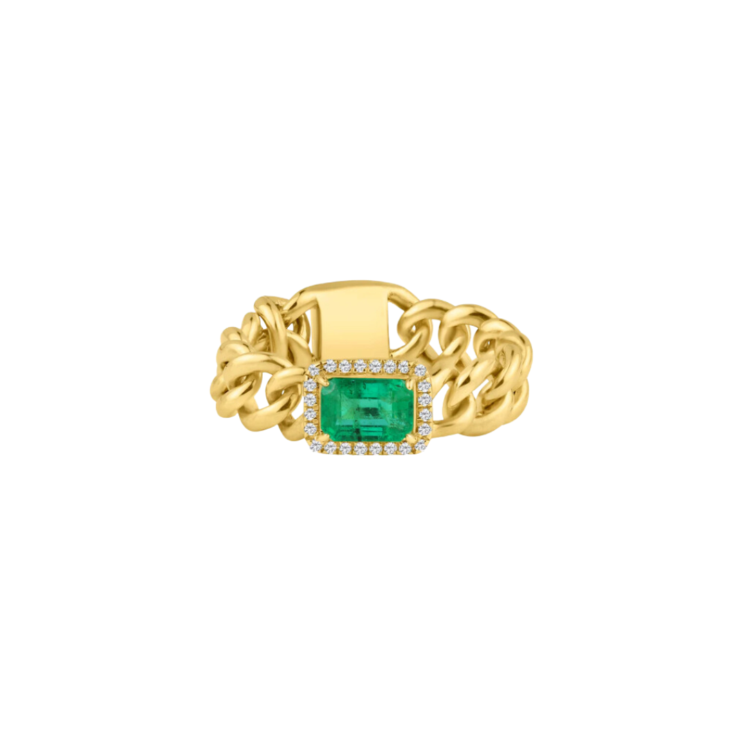 Emerald Randall Chain Ring – Henri Noël