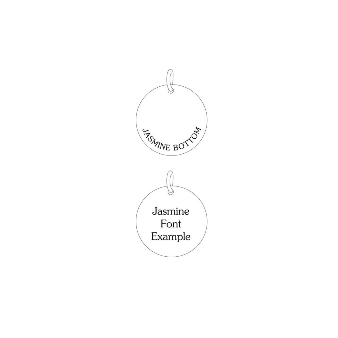 Engraved Disc Pendant – Henri Noël
