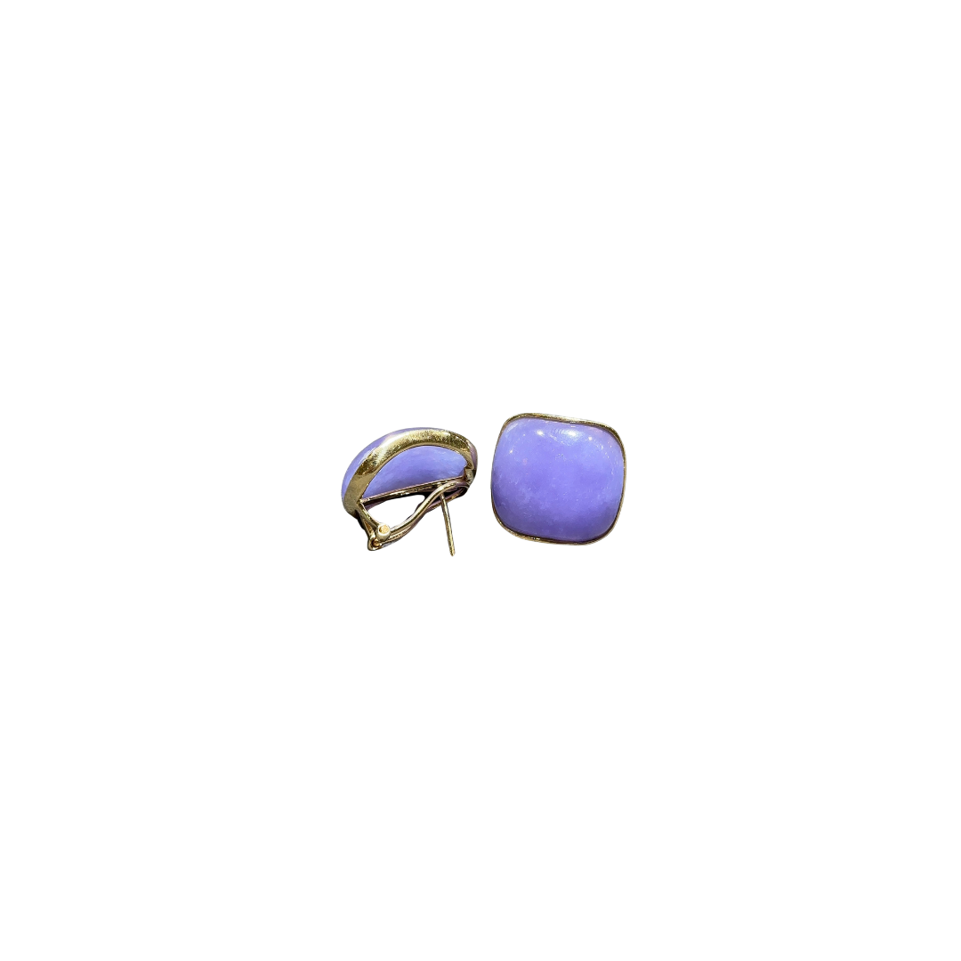 Estate Blue Chalcedony Quartz Earrings – Henri Noël