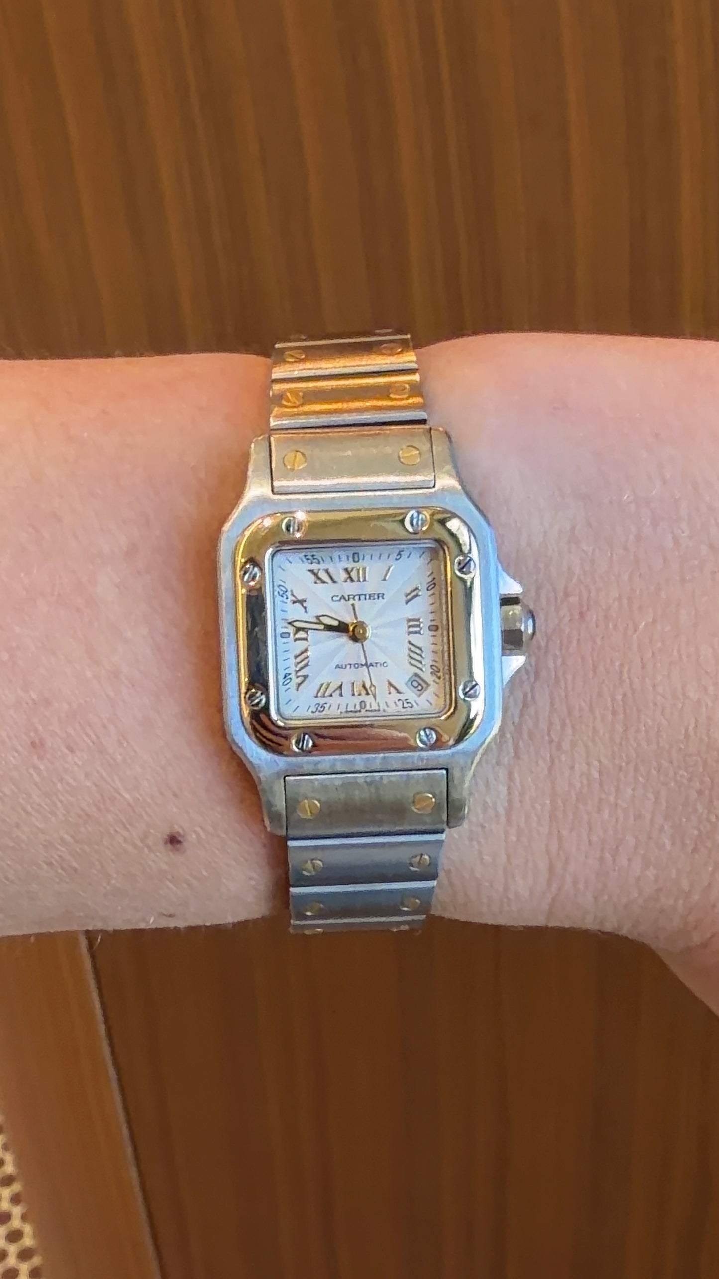 Estate Cartier Santos Galbee Watch