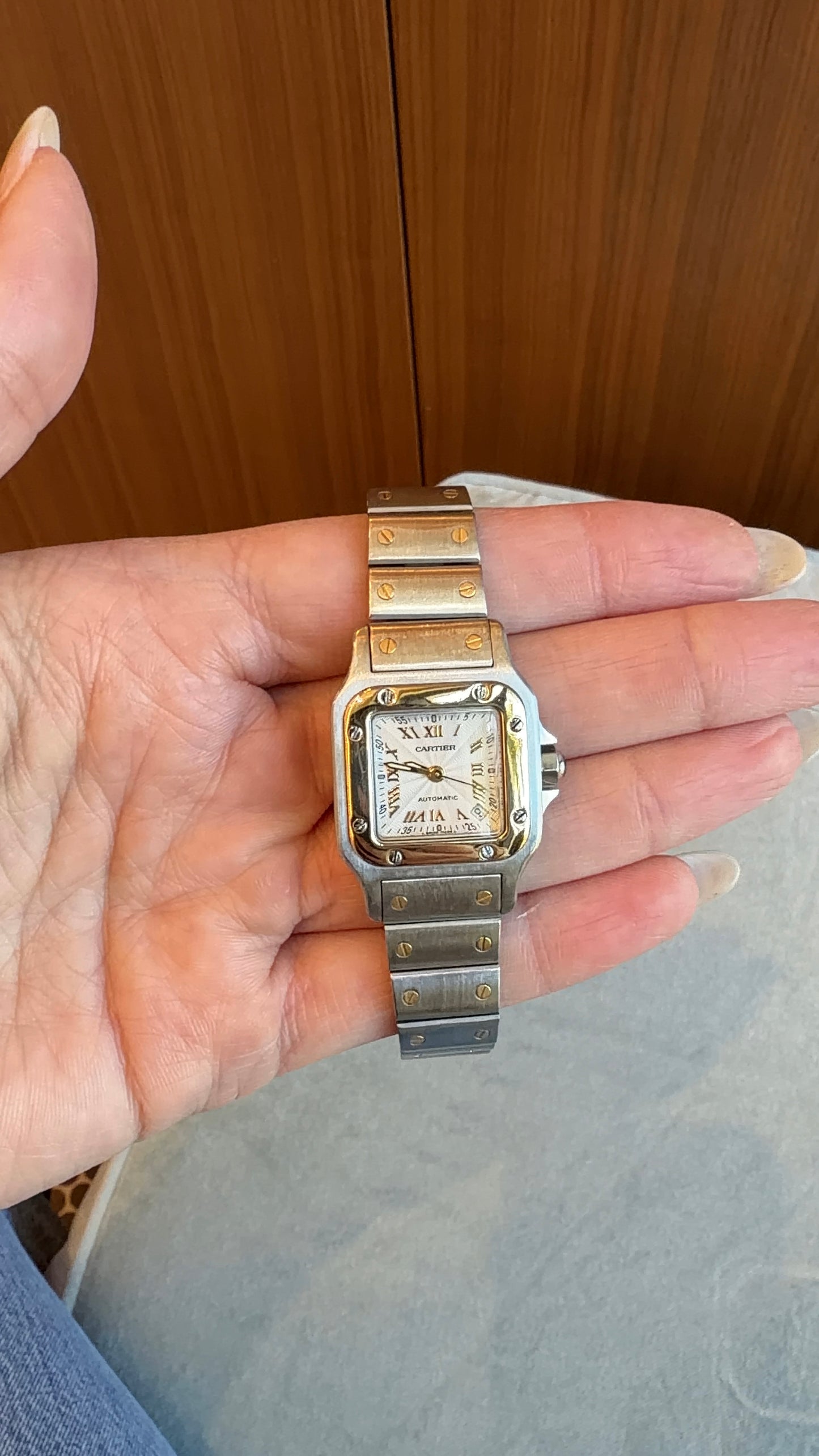 Estate Cartier Santos Galbee Watch