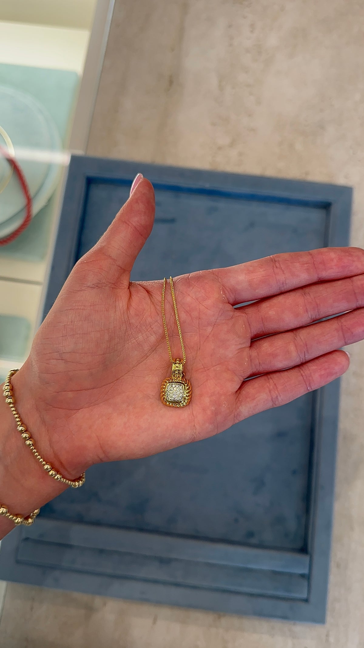 Estate David Yurman Diamond Pendant Necklace – Henri Noël