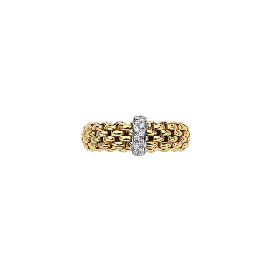 Estate Fope Flex Gold and Diamond Band – Henri Noël