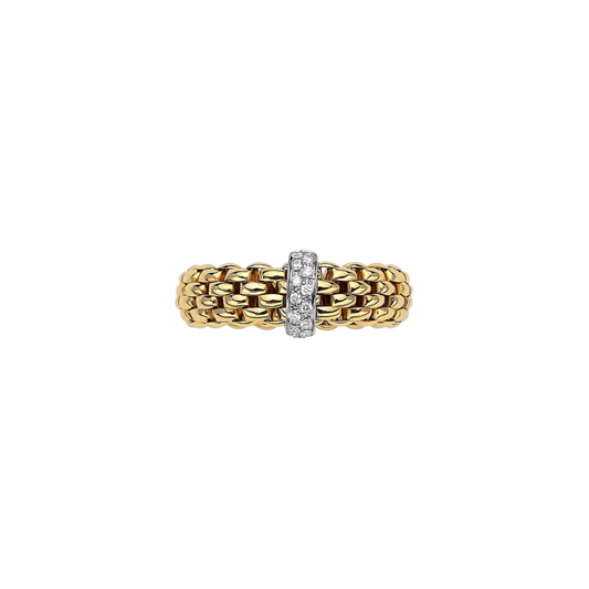 Estate Fope Flex Gold and Diamond Band – Henri Noël