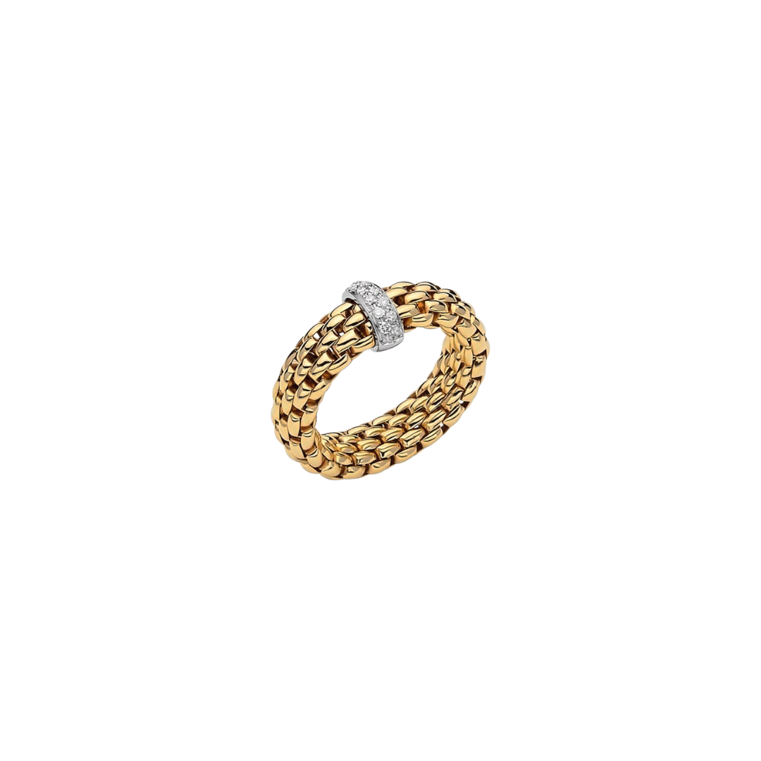 Estate Fope Flex Gold and Diamond Band – Henri Noël