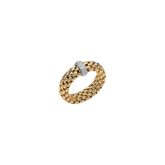 Estate Fope Flex Gold and Diamond Band – Henri Noël