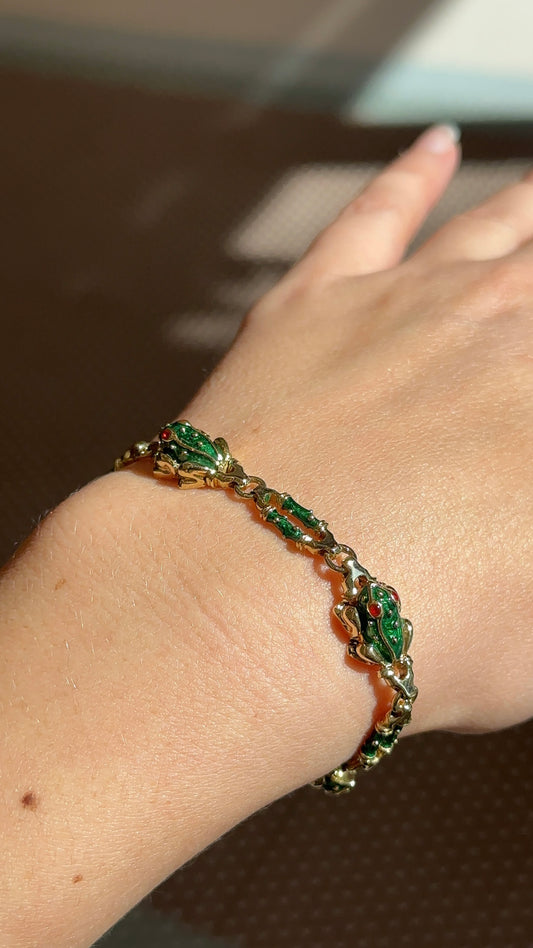 Estate Frog Bracelet – Henri Noël