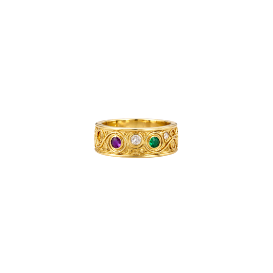 Estate Gemstone Band – Henri Noël