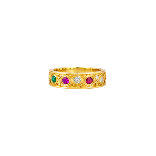 Estate Gemstone Band – Henri Noël