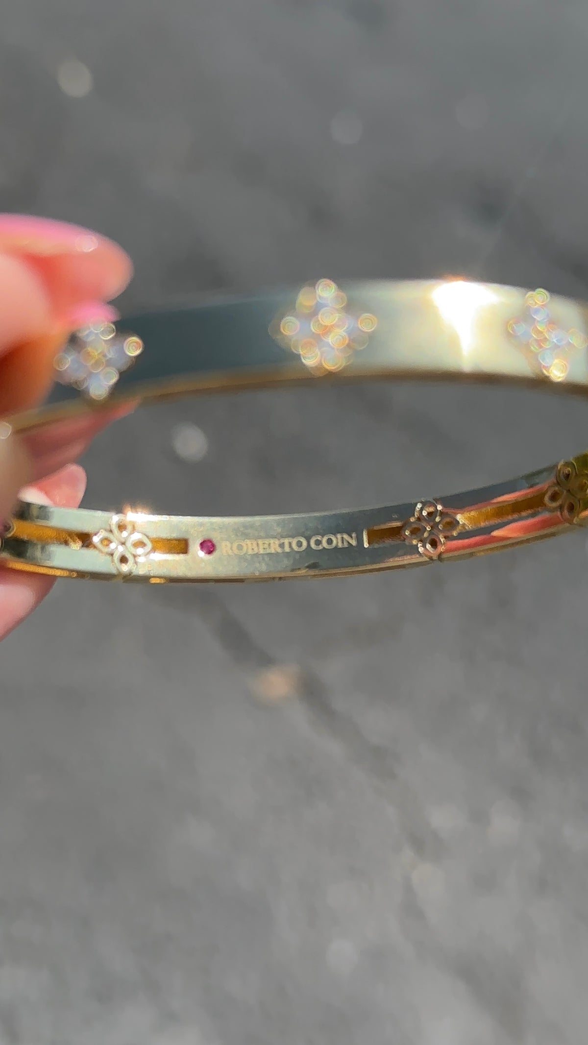 Estate Love in Verona Diamond Accent Bangle – Henri Noël