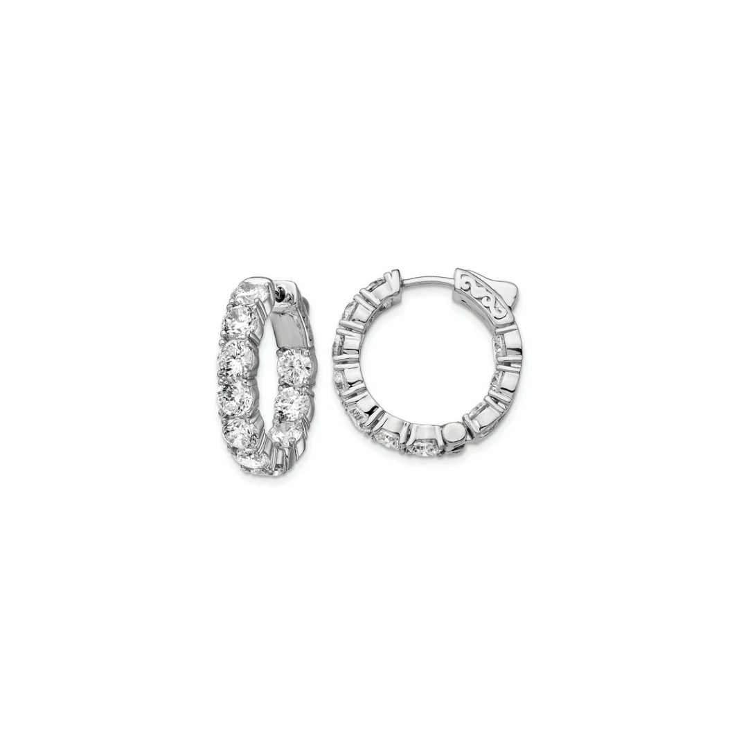 Diamond Hoops (3ct) – Henri Noël